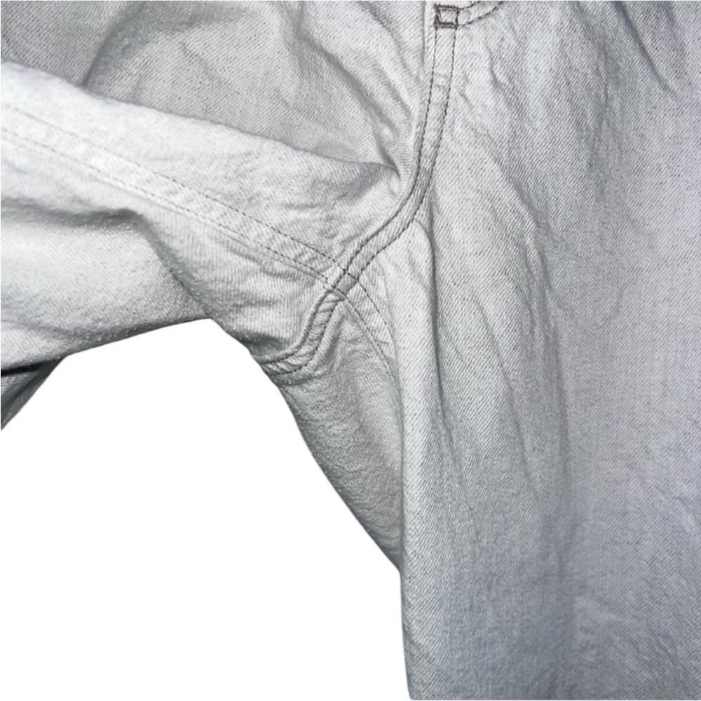 Zara Wide Leg Pants Women’s Size 14 Cotton Linen Relaxed Fit High Rise Neutral - Picture 8 of 15
